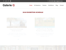 Tablet Screenshot of galerie-q.com
